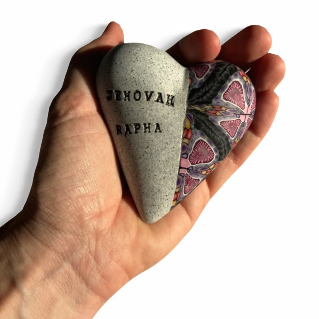 Medium bønnehjerte. Alle bildene er for å illustrerer, alle hjertene er unike, form, farge og mønster variere i stor grad.